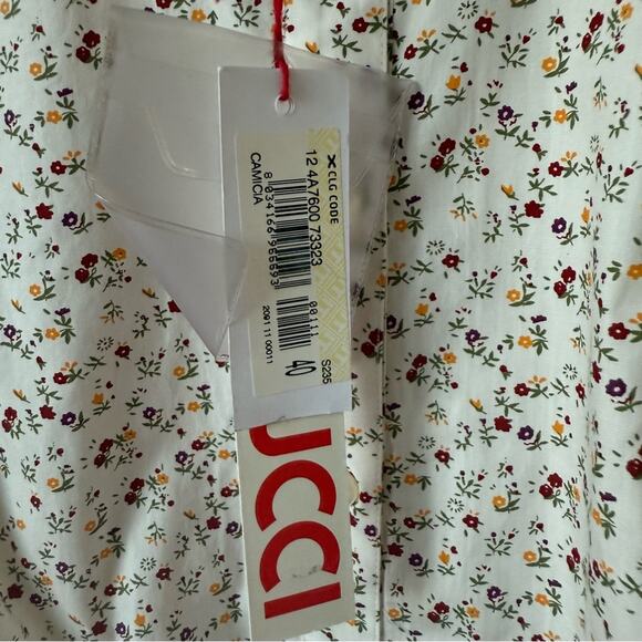 Fiorucci Camicia Floral Print Shirt Dress NWT Size 40 / 10 / Large - Picture 5 of 7